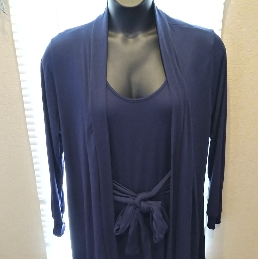 Sleeveless Dress with matching cardigans